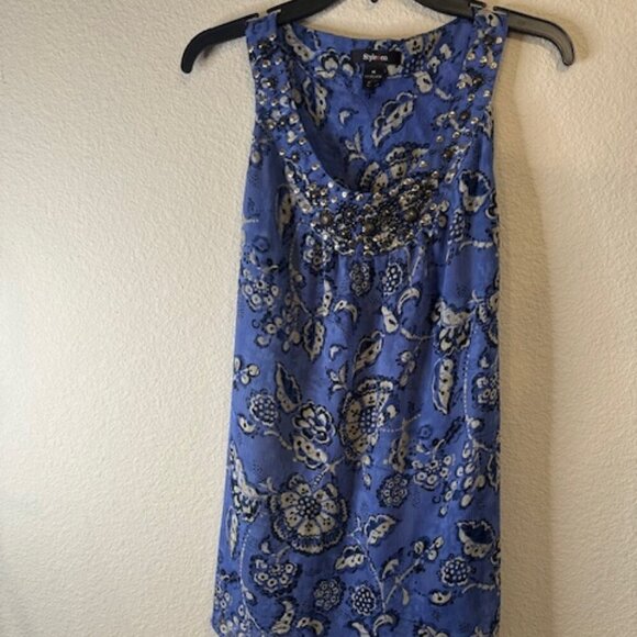 Style and Co‎ Sleeveless Embellish Top - Picture 6 of 6